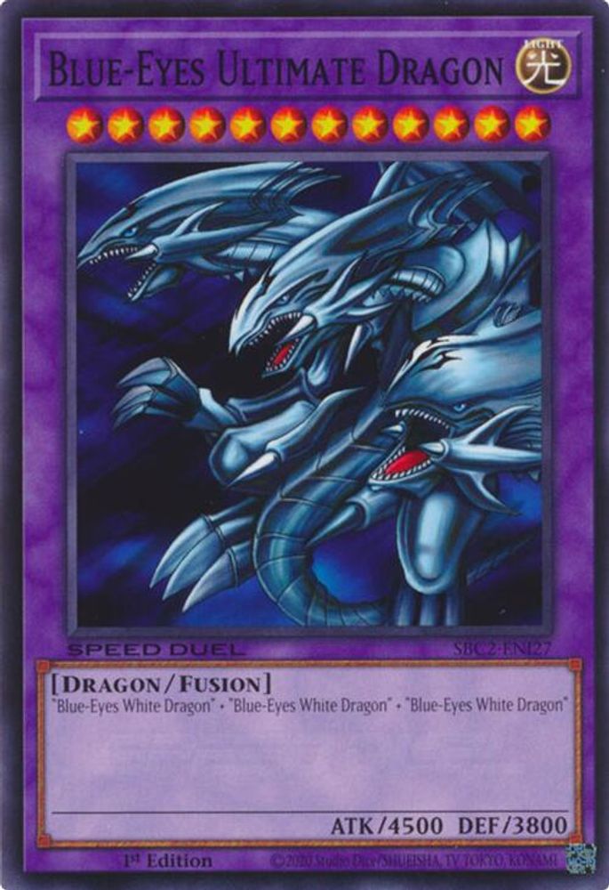 SBC2-ENI27 * Blue-Eyes Ultimate Dragon * Common * Speed Duel: Battle City Finals