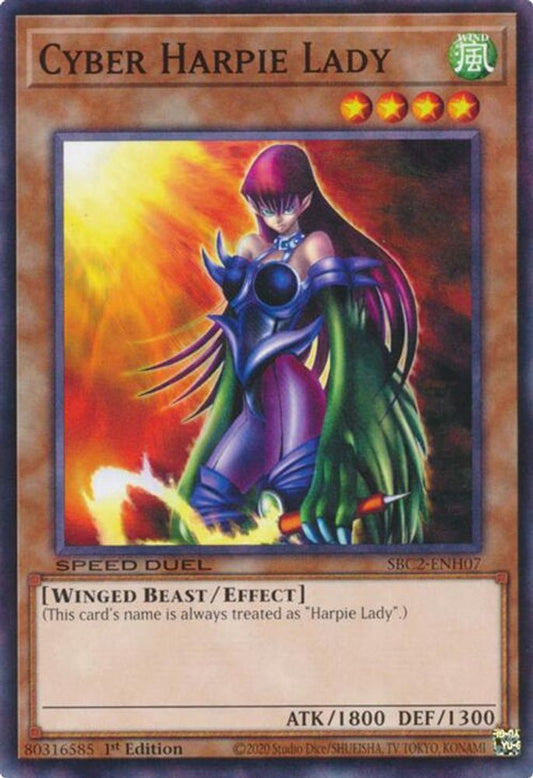 SBC2-ENH07 * Cyber Harpie Lady * Common * Speed Duel: Battle City Finals