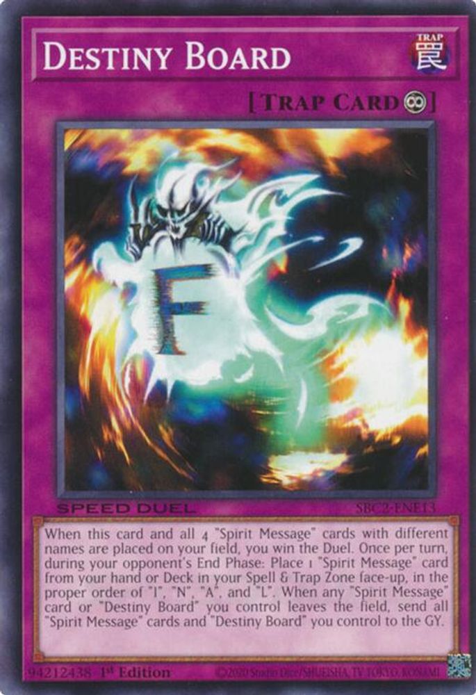 SBC2-ENE13 * Destiny Board * Common * Speed Duel: Battle City Finals