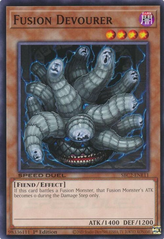 SBC2-ENE11 * Fusion Devourer * Common * Speed Duel: Battle City Finals