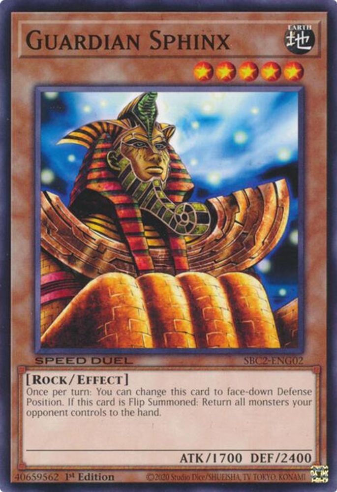 SBC2-ENG02 * Guardian Sphinx * Common * Speed Duel: Battle City Finals