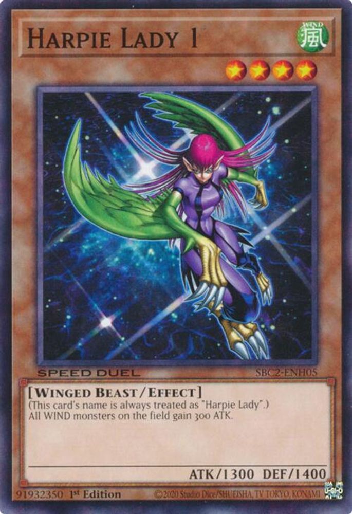 SBC2-ENH05 * Harpie Lady 1 * Common * Speed Duel: Battle City Finals