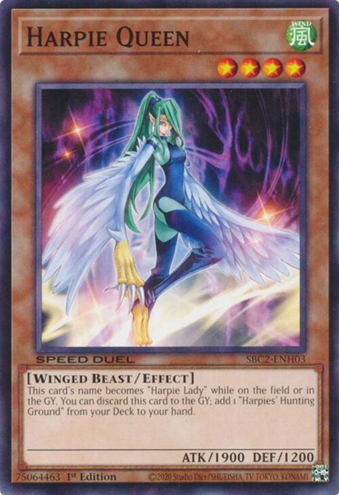 SBC2-ENH03 * Harpie Queen * Common * Speed Duel: Battle City Finals