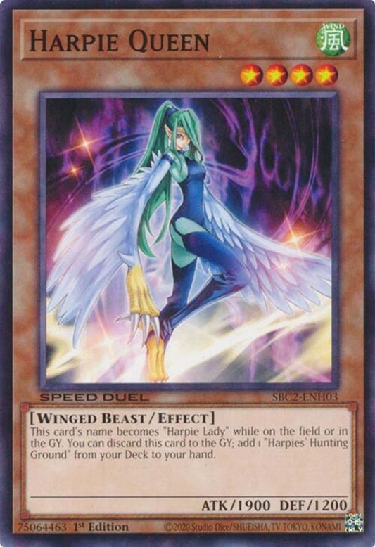 SBC2-ENH03 * Harpie Queen * Common * Speed Duel: Battle City Finals