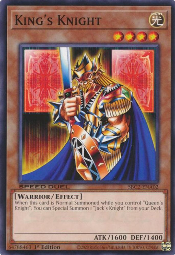 SBC2-ENA02 * King's Knight * Common * Speed Duel: Battle City Finals