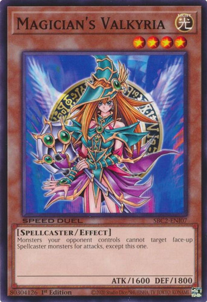 SBC2-ENI07 * Magician's Valkyria * Common * Speed Duel: Battle City Finals