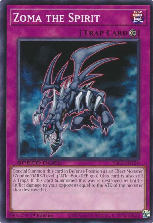 SBC2-ENE24 * Zoma the Spirit * Common * Speed Duel: Battle City Finals