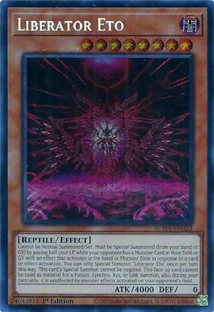 SUDA-EN023 * Liberator Eto * Secret Rare * Supreme Darkness