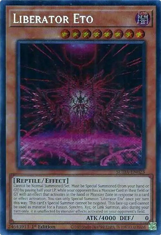 SUDA-EN023 * Liberator Eto * Secret Rare * Supreme Darkness