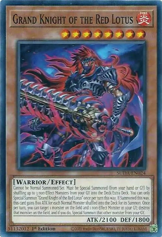 SUDA-EN024 * Grand Knight of the Red Lotus * Common * Supreme Darkness