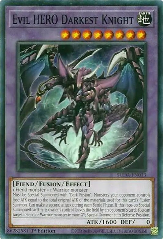 SUDA-EN033 * Evil HERO Darkest Knight * Common * Supreme Darkness