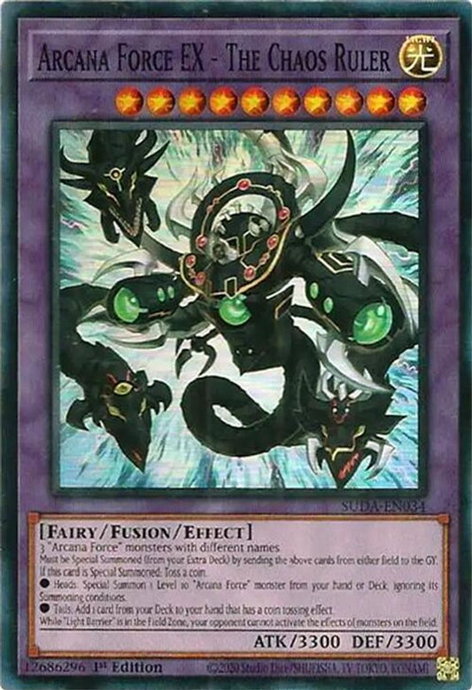 SUDA-EN034 * Arcana Force EX - The Chaos Ruler * Super Rare * Supreme Darkness
