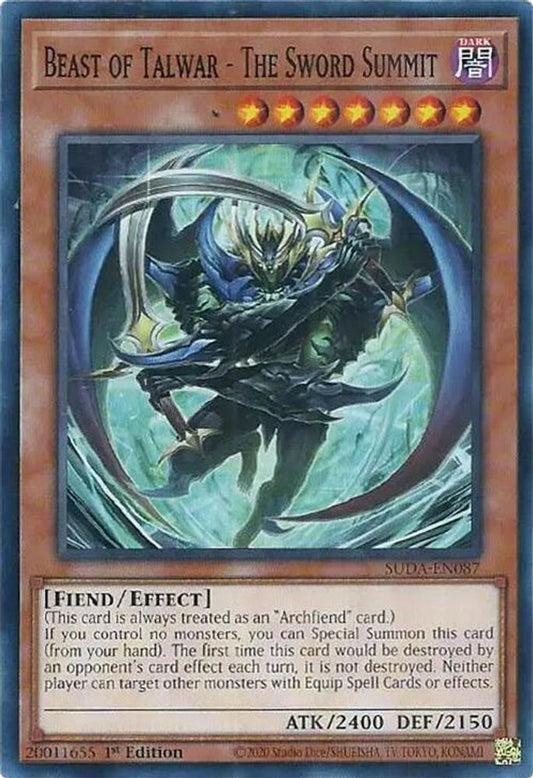 SUDA-EN087 * Beast of Talwar - The Sword Summit * Common * Supreme Darkness