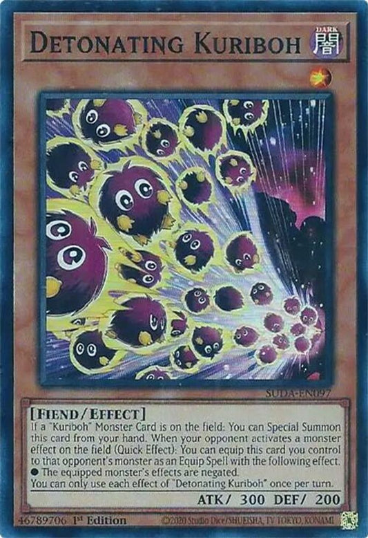 Detonating Kuriboh * Super Rare * SUDA-EN097