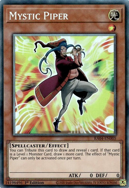 RA04-EN005 * Mystic Piper * Prismatic Collector's Rare * Quarter Century Stampede