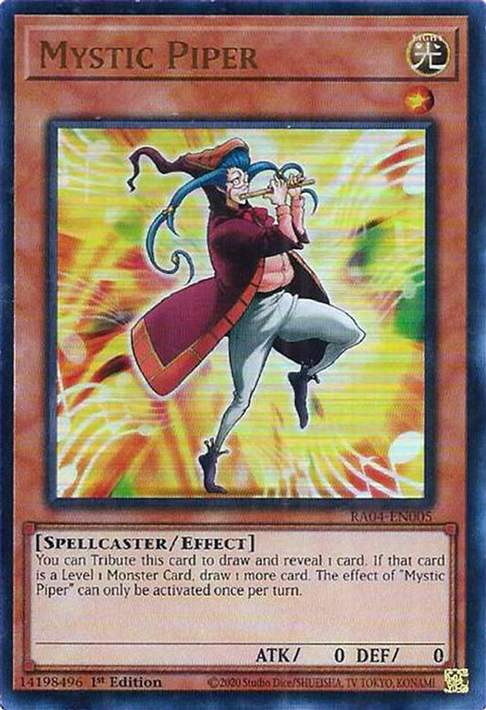 RA04-EN005 * Mystic Piper * Ultra Rare * Quarter Century Stampede