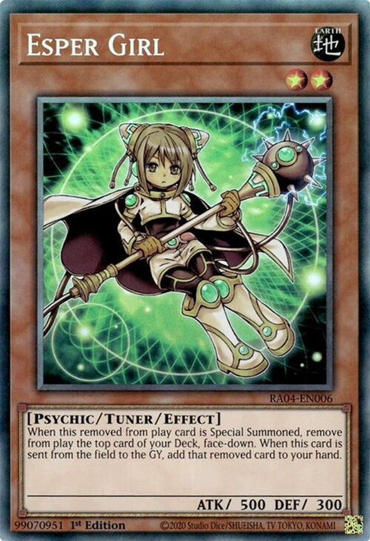 RA04-EN006 * Esper Girl * Prismatic Collector's Rare * Quarter Century Stampede