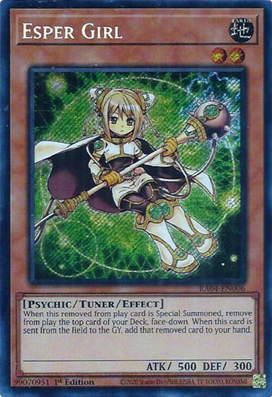 RA04-EN006 * Esper Girl * Secret Rare * Quarter Century Stampede