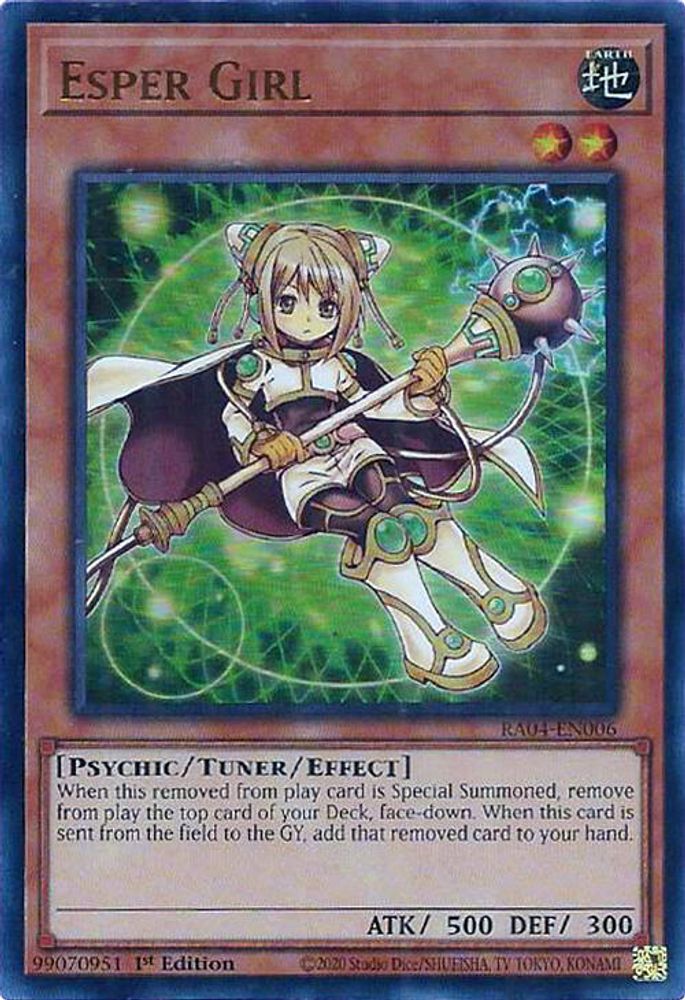 RA04-EN006 * Esper Girl * Ultra Rare * Quarter Century Stampede