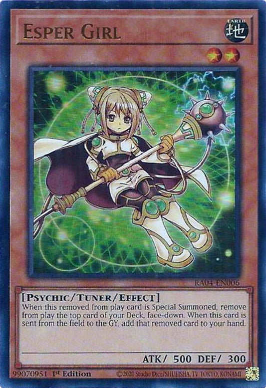 RA04-EN006 * Esper Girl * Ultra Rare * Quarter Century Stampede