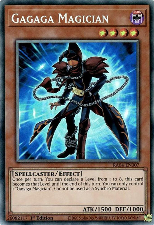 RA04-EN007 * Gagaga Magician * Prismatic Collector's Rare * Quarter Century Stampede