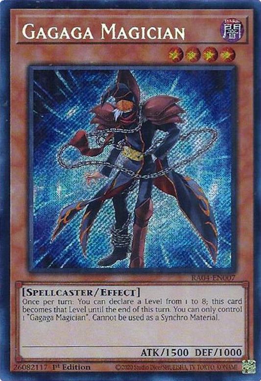 RA04-EN007 * Gagaga Magician * Secret Rare * Quarter Century Stampede