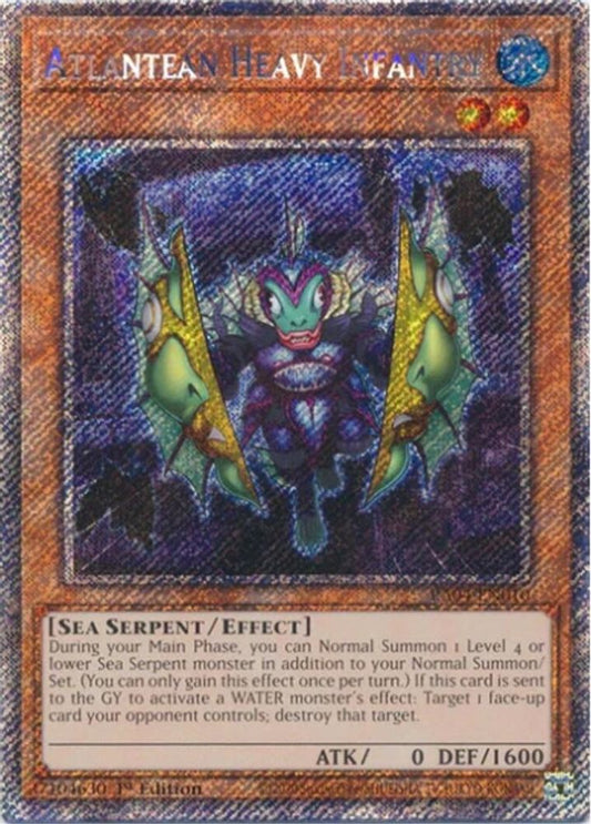 Atlantean Heavy Infantry * Platinum Secret Rare * * RA04-EN010