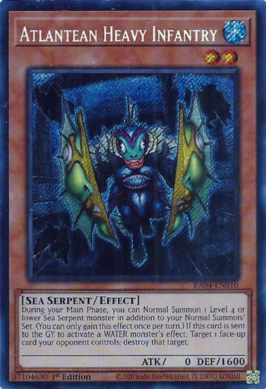 Atlantean Heavy Infantry * Secret Rare * RA04-EN010