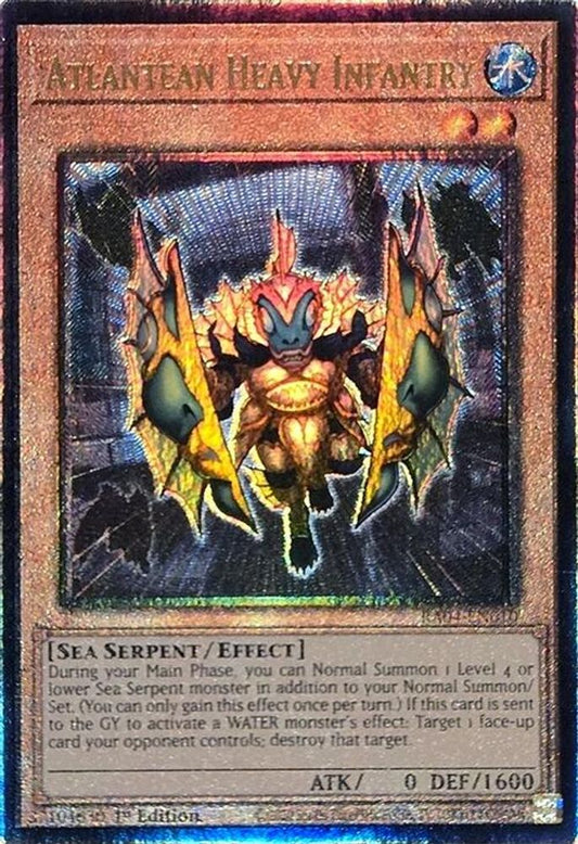 Atlantean Heavy Infantry * Prismatic Ultimate Rare * RA04-EN010