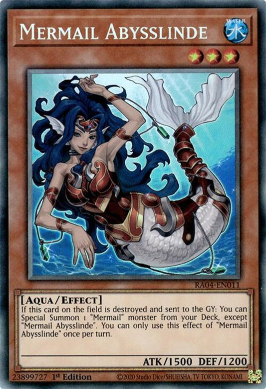 RA04-EN011 * Mermail Abysslinde * Prismatic Collector's Rare * Quarter Century Stampede