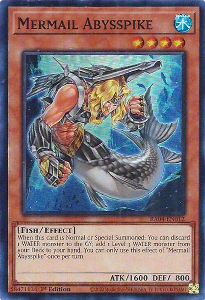 Mermail Abysspike * Super Rare * RA04-EN012