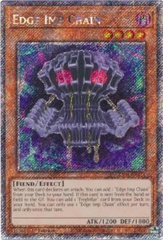 RA04-EN014 * Edge Imp Chain * Platinum Secret Rare * Quarter Century Stampede