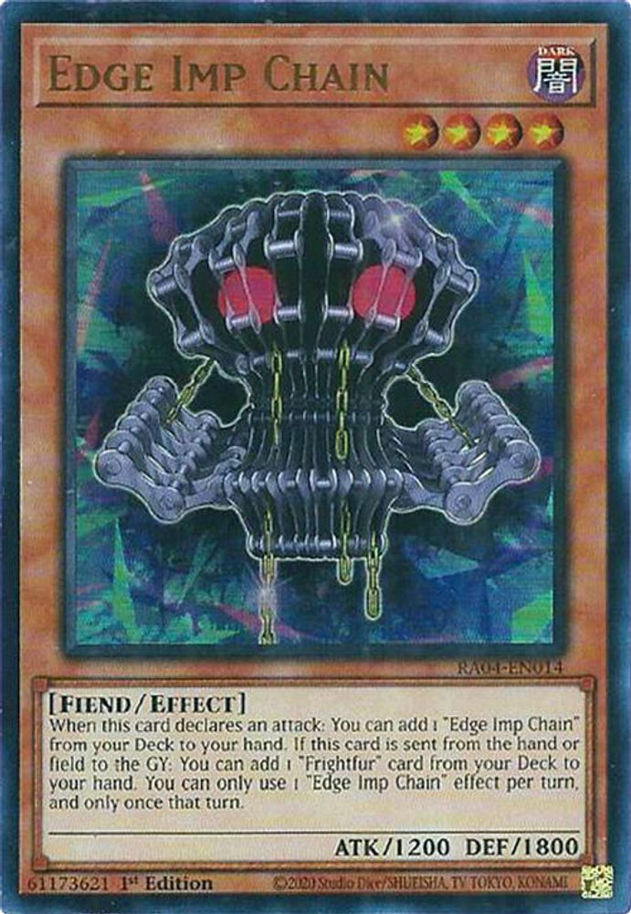 RA04-EN014 * Edge Imp Chain * Ultra Rare * Quarter Century Stampede