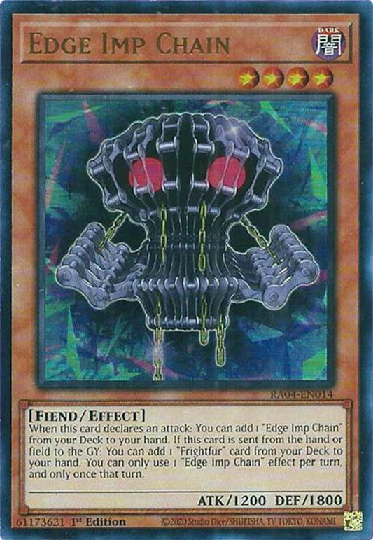 RA04-EN014 * Edge Imp Chain * Ultra Rare * Quarter Century Stampede
