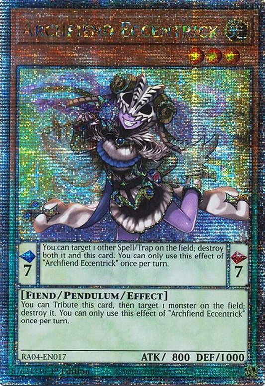 Archfiend Eccentrick * Super Rare * RA04-EN017