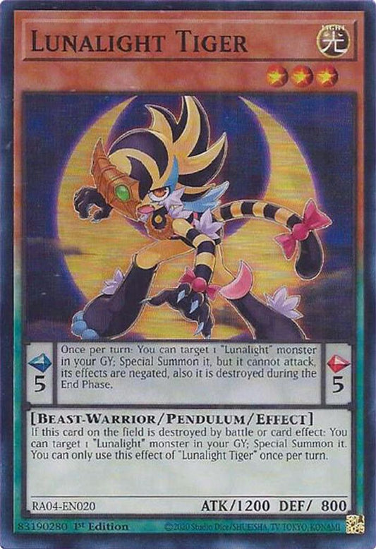 Lunalight Tiger * Super Rare * RA04-EN020
