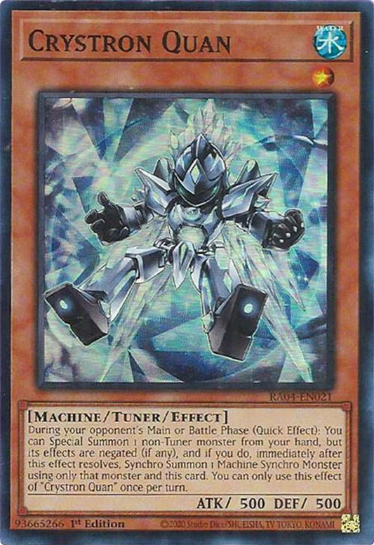 Crystron Quan * Super Rare * RA04-EN021