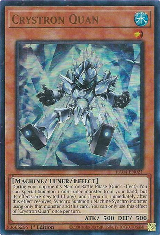 Crystron Quan * Ultra Rare * RA04-EN021