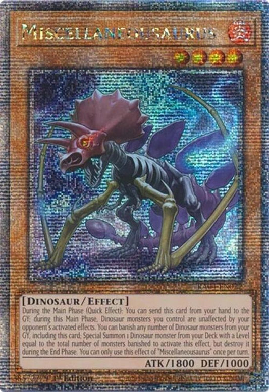 RA04-EN022 * Miscellaneousaurus * Quarter Century Secret Rare * Quarter Century Stampede
