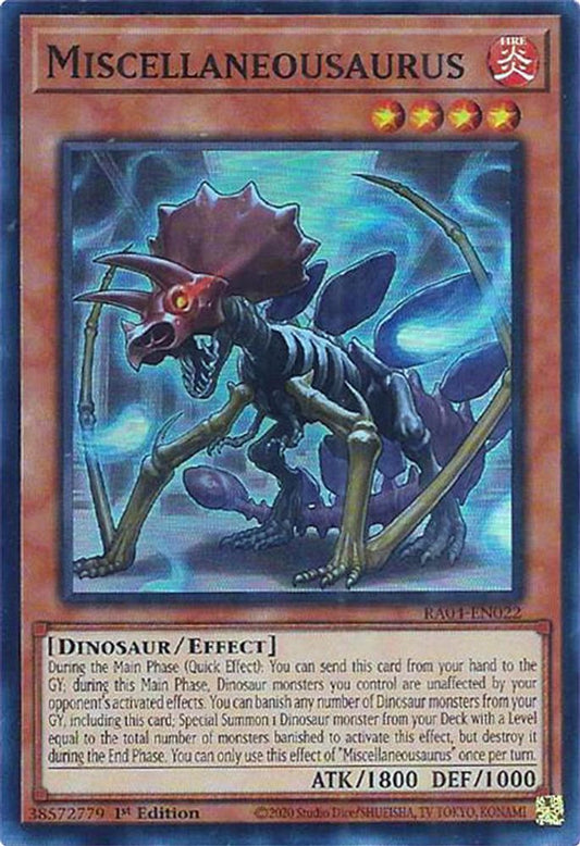 RA04-EN022 * Miscellaneousaurus * Super Rare * Quarter Century Stampede