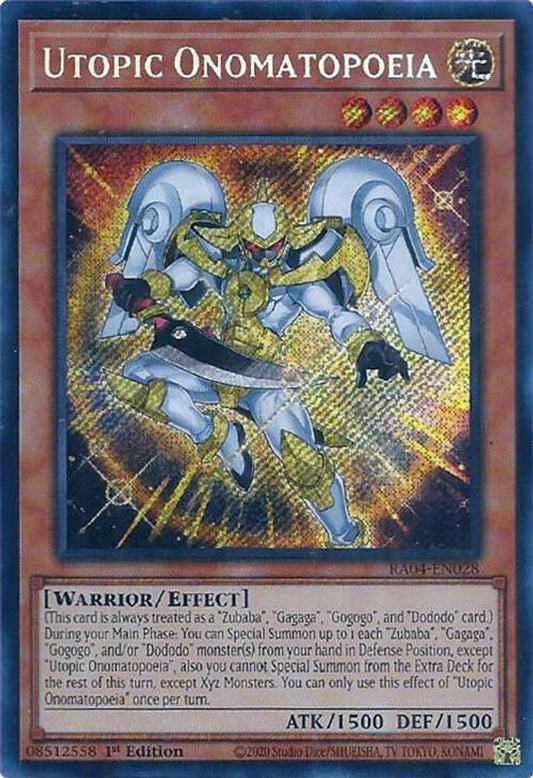 Utopic Onomatopoeia * Secret Rare * RA04-EN028