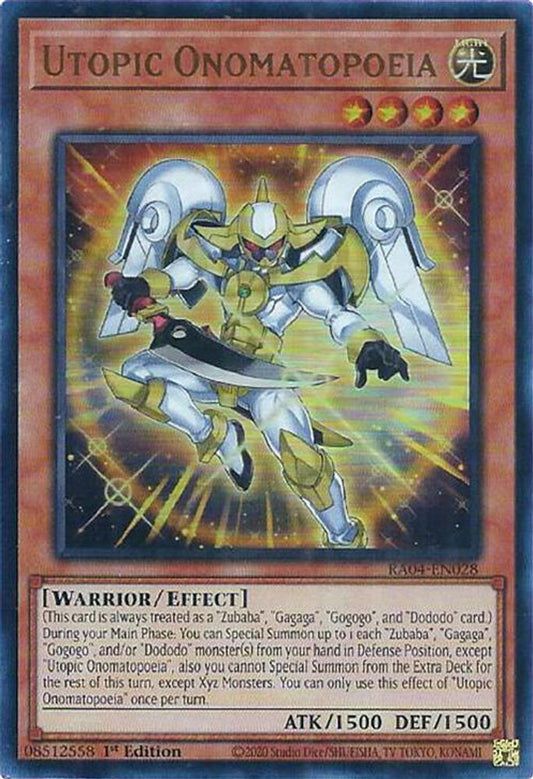 Utopic Onomatopoeia * Ultra Rare * RA04-EN028