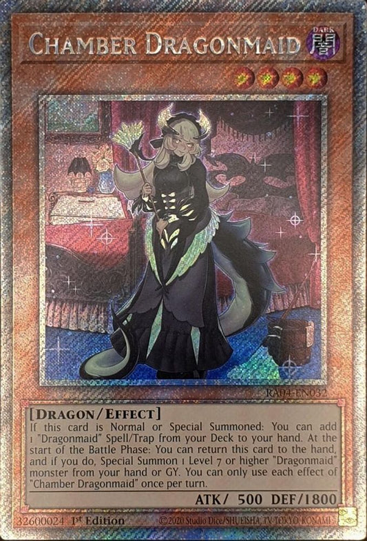 Chamber Dragonmaid * Platinum Secret Rare * * RA04-EN032
