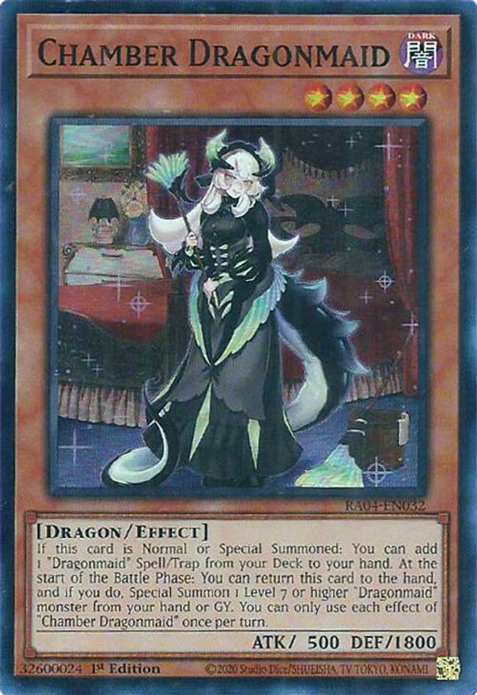 RA04-EN032 * Chamber Dragonmaid * Super Rare * Quarter Century Stampede
