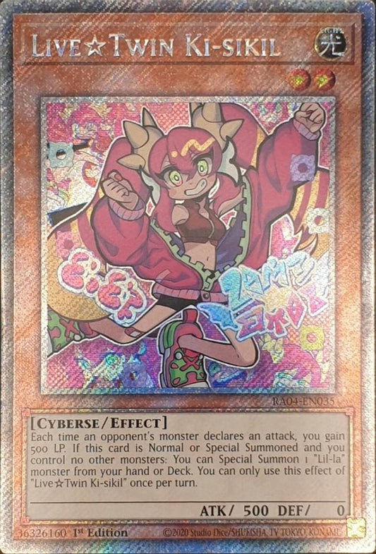 RA04-EN035 * Live Twin Ki-Sikil * Platinum Secret Rare * Quarter Century Stampede