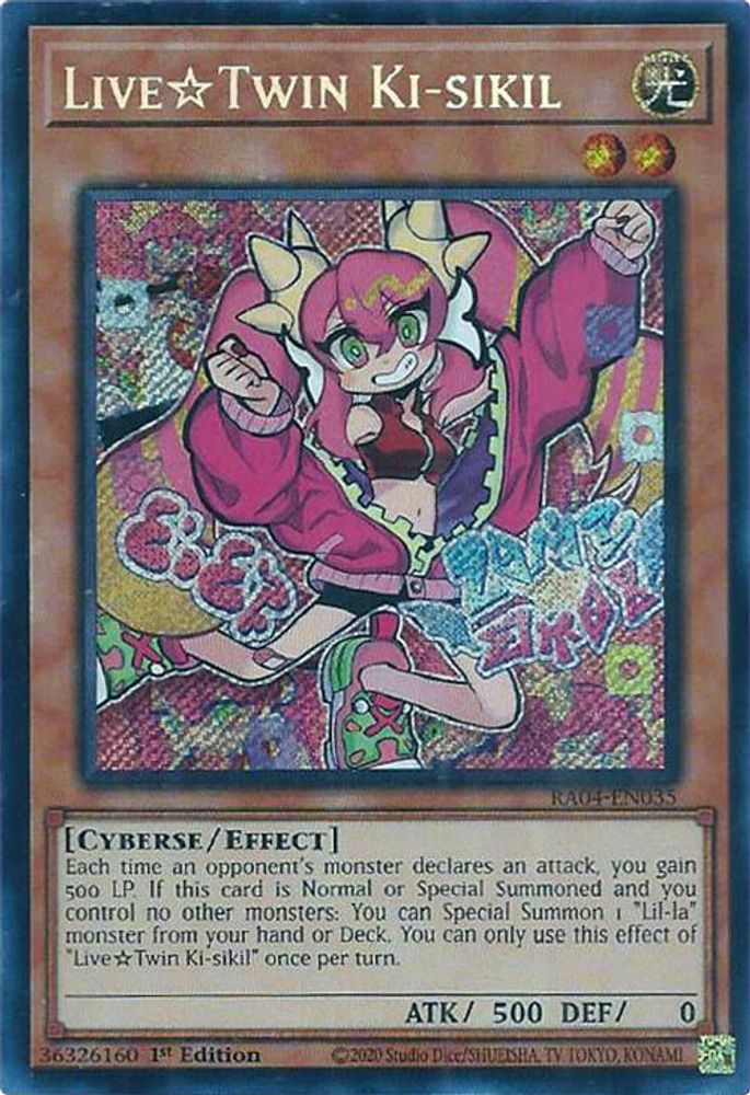 RA04-EN035 * Live Twin Ki-Sikil * Secret Rare * Quarter Century Stampede