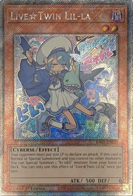RA04-EN036 * Live Twin Lil-La * Platinum Secret Rare * Quarter Century Stampede