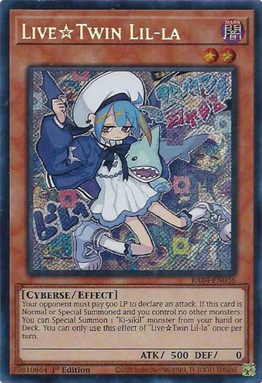 RA04-EN036 * Live Twin Lil-La * Secret Rare * Quarter Century Stampede