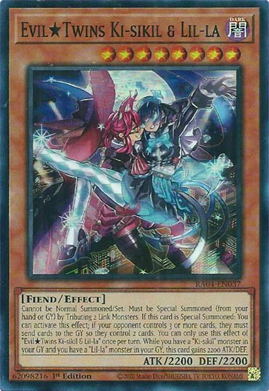 RA04-EN037 * Evil Twins Ki-Sikil & Lil-La * Super Rare * Quarter Century Stampede