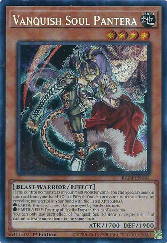 Vanquish Soul Pantera * Secret Rare * RA04-EN044
